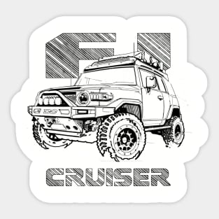 FJ Cruiser (XJ10) – LineArt Sticker